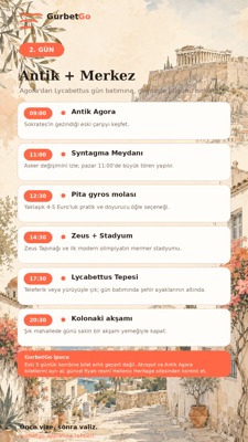 2. gün: Antik + Merkez