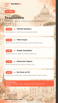 4. gün planı
